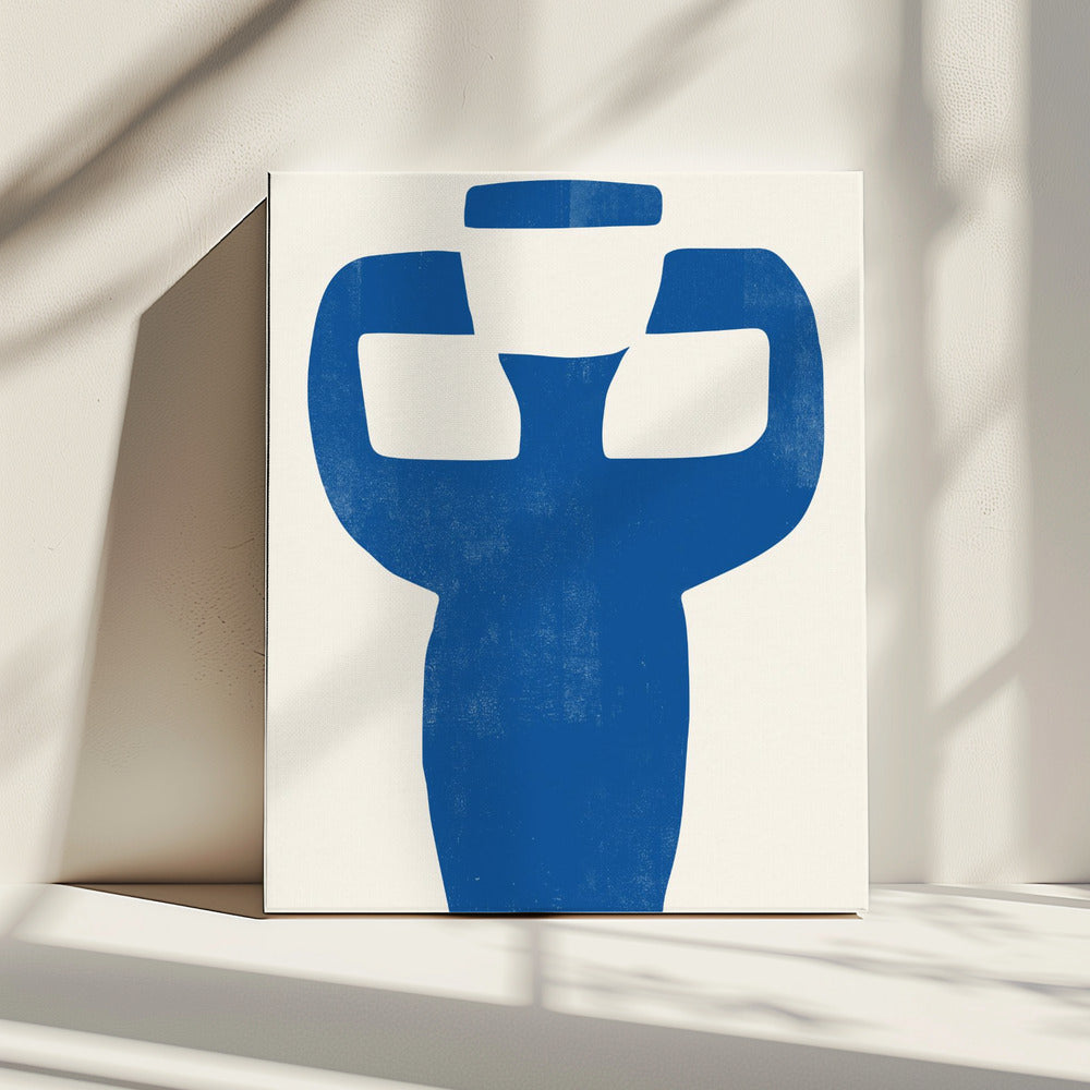 Vase Blue 04 | Canvas