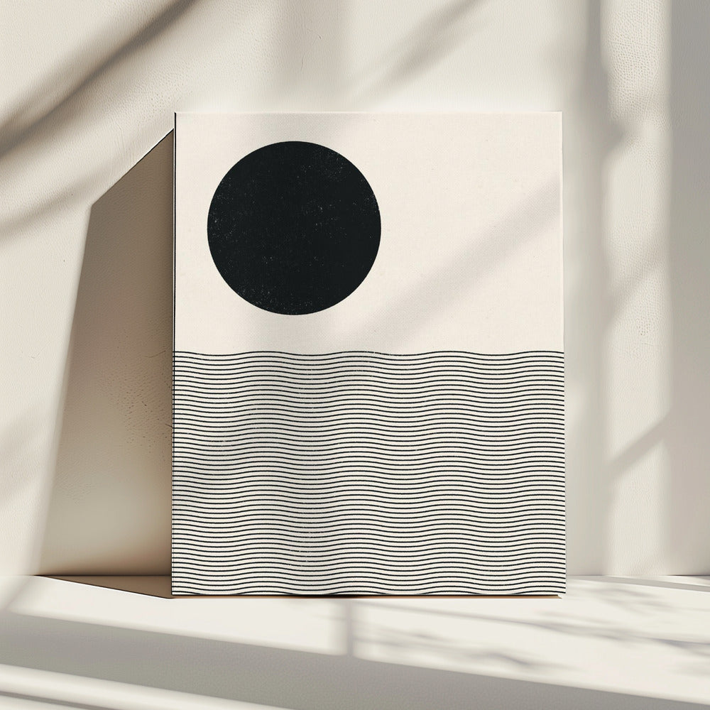 Woodblock Ocean | Canvas