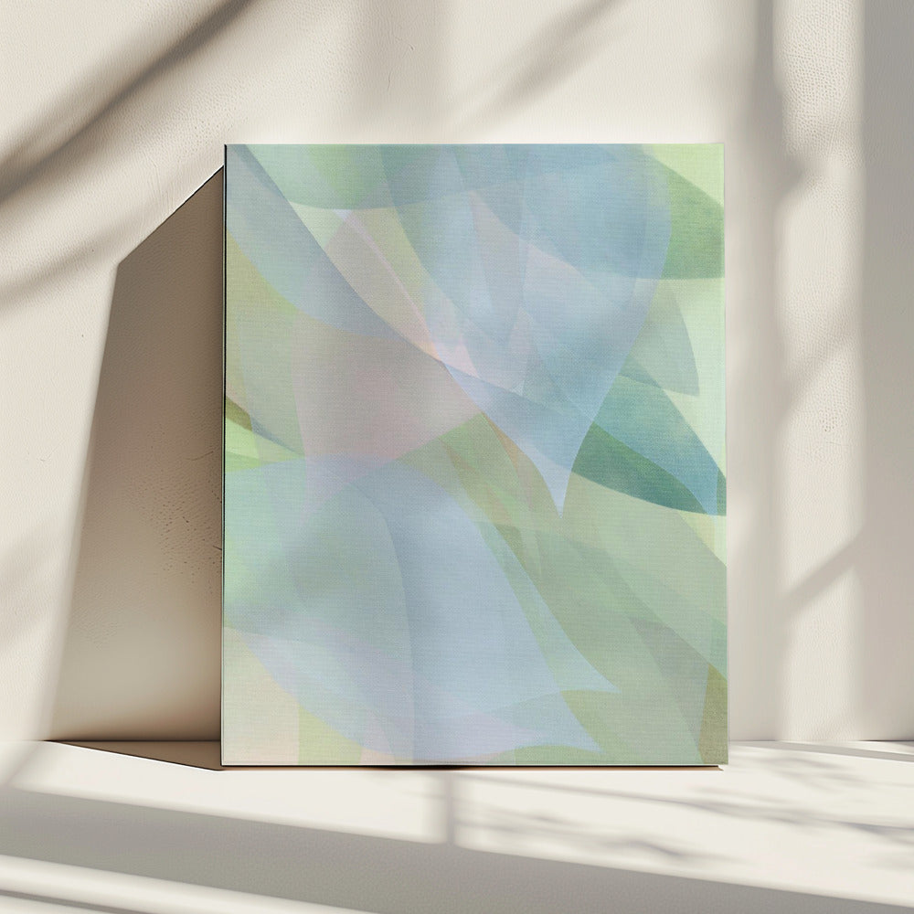 Soft Pastel Leaves 1 | Canvas