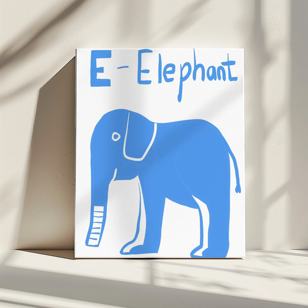 Big Blue Elephant | Canvas
