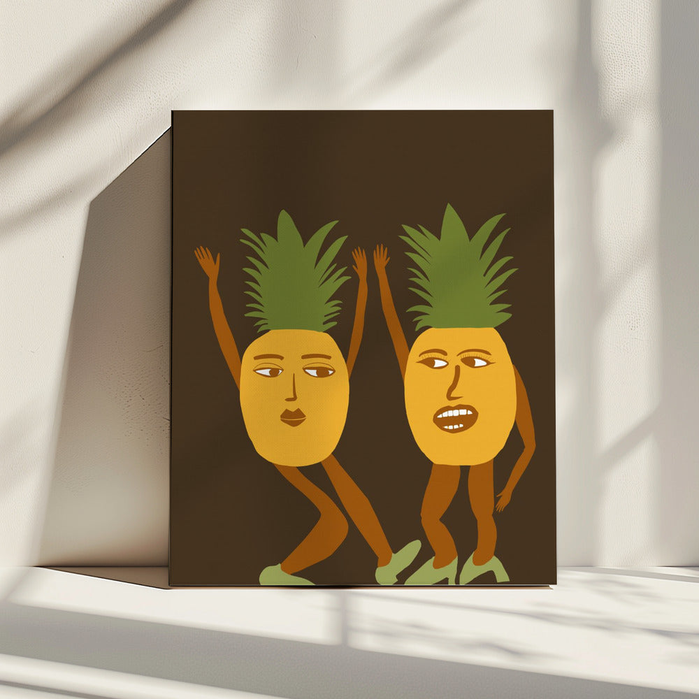Dancing pineapples | Canvas