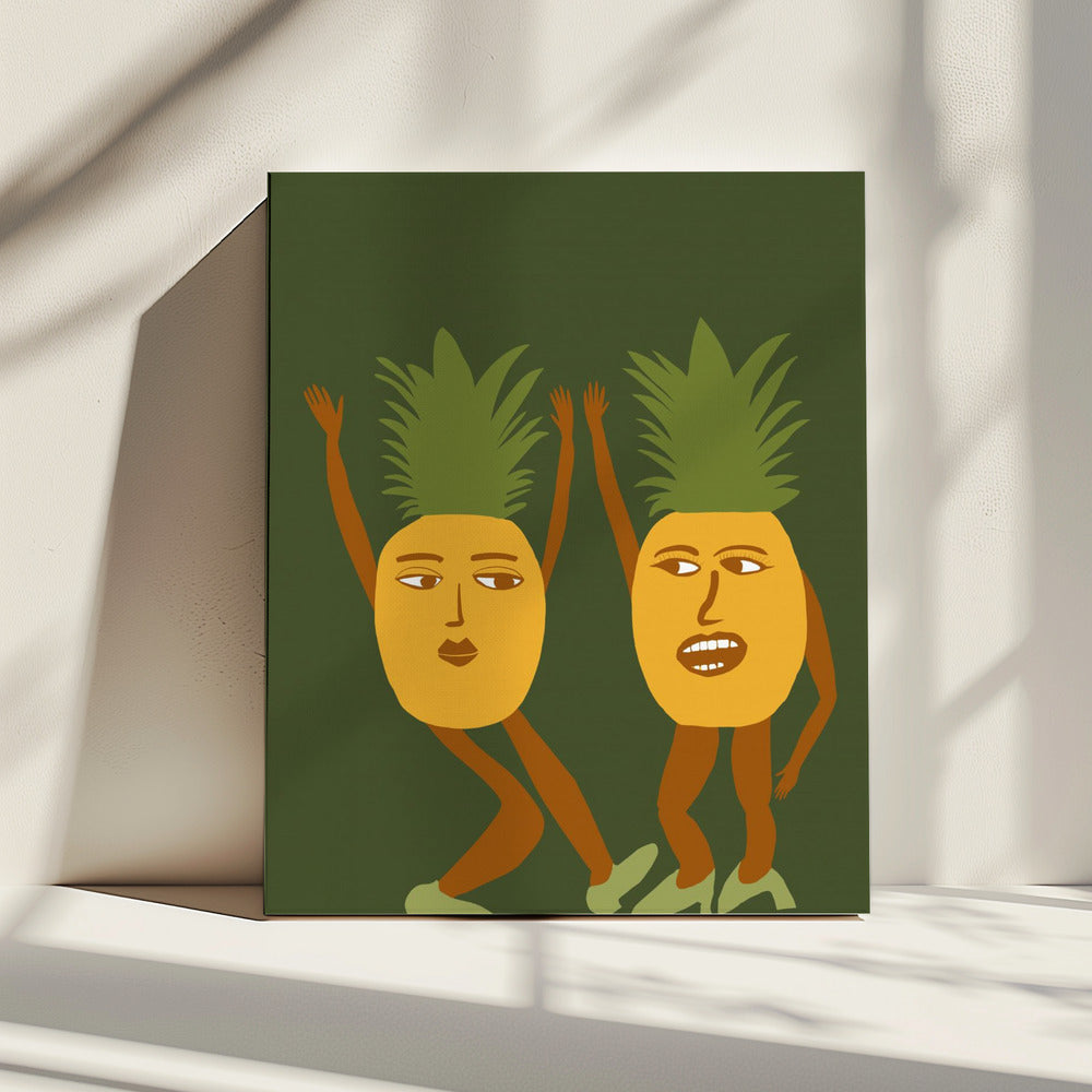 Dancing pineapples | Canvas