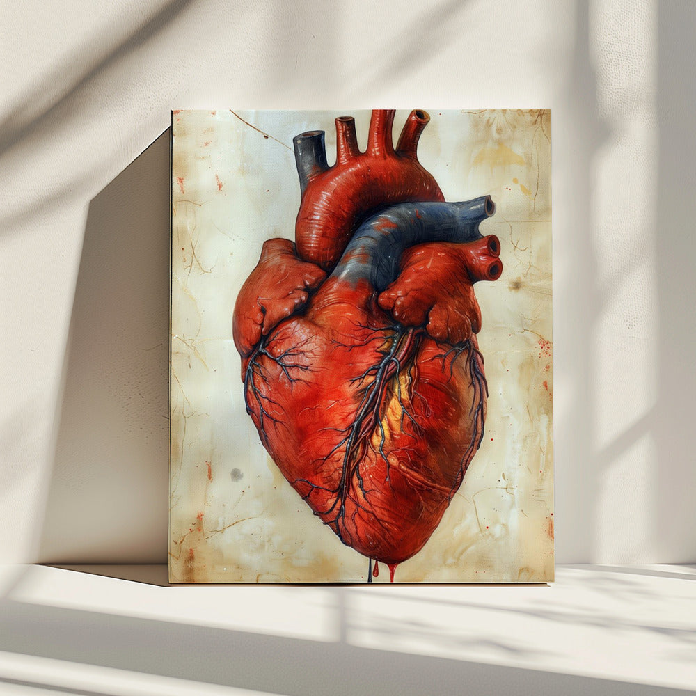 Anatomy Art 3 heart | Canvas