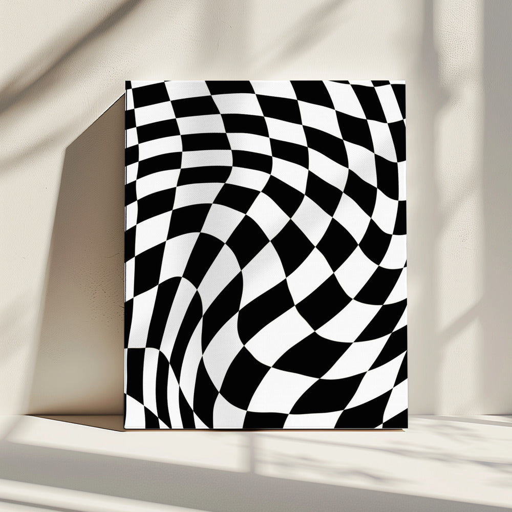 Checkerboard black and white | Canvas