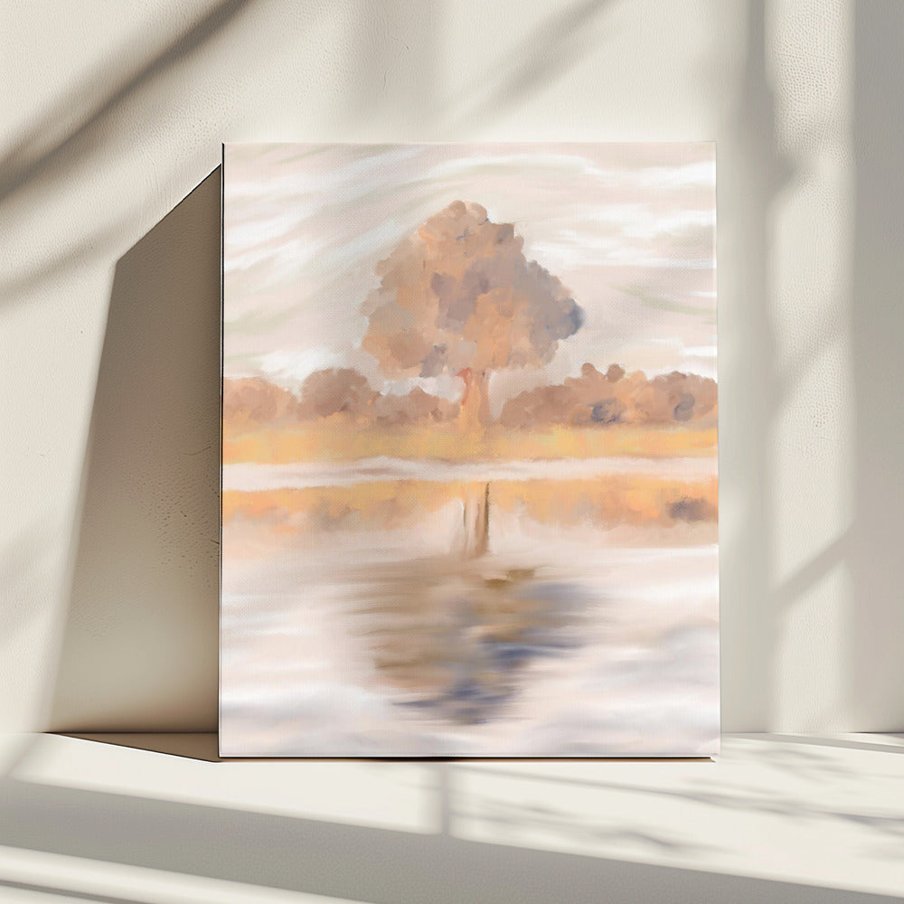 Sovereign Reflections of the Jackalberry Tree, Caprivi, Botswana | Canvas