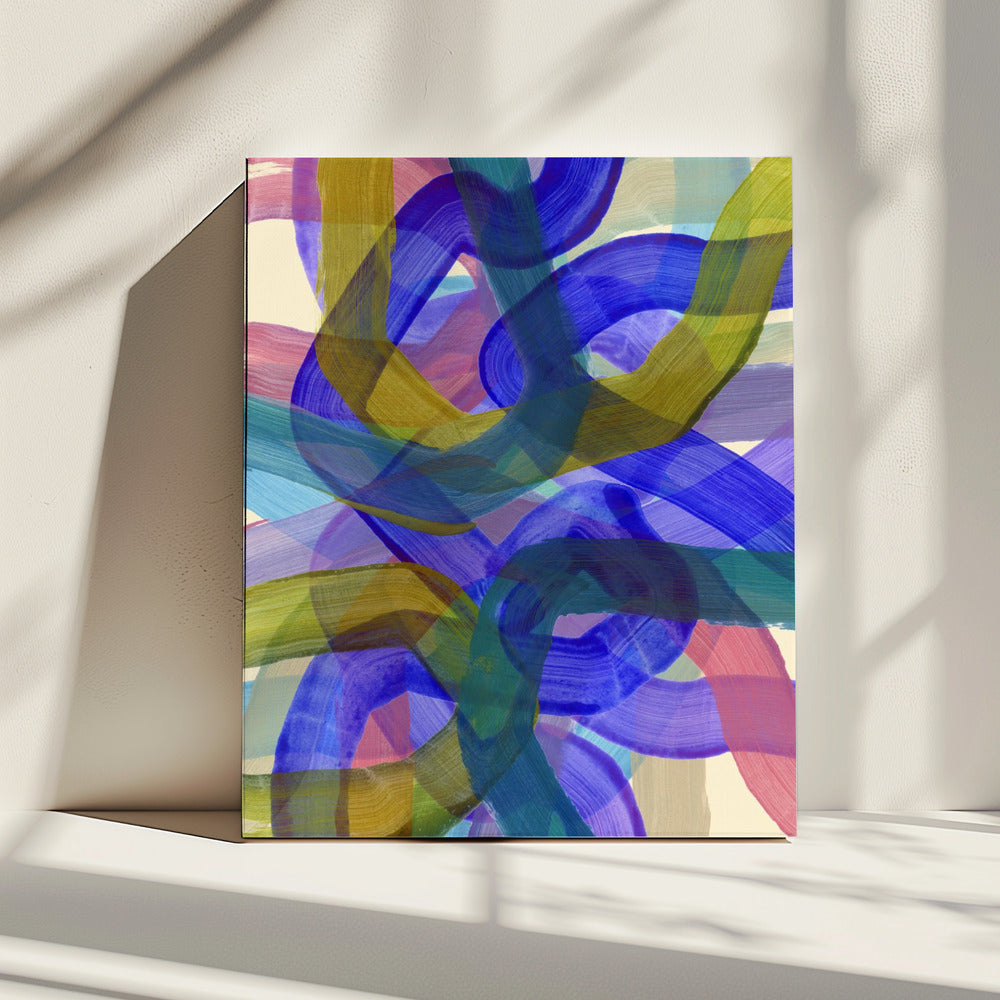 Cobalt Shuffling 1 | Canvas