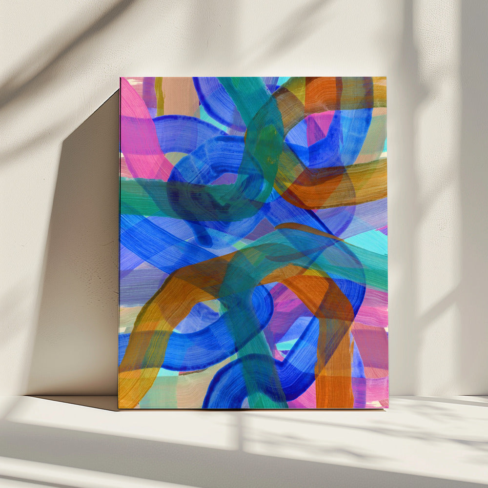Cobalt Shuffling 2 | Canvas