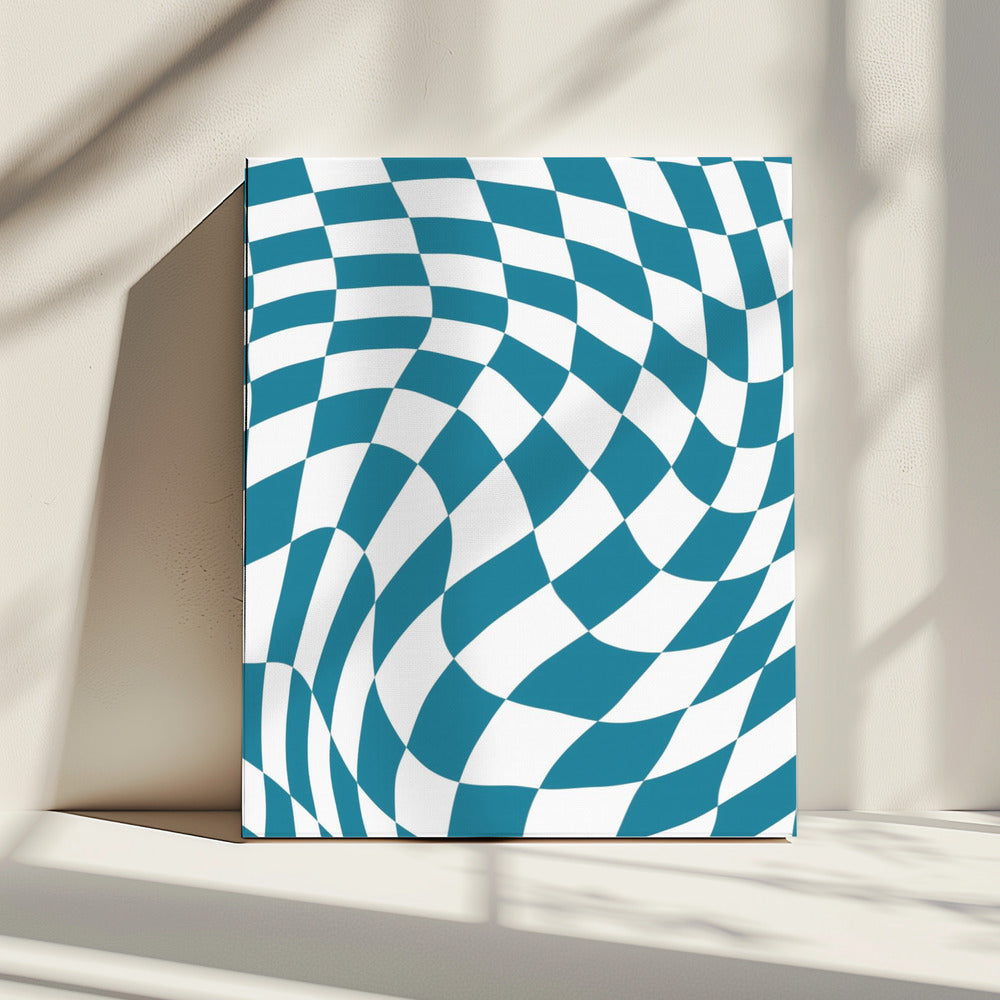 Blue Checkerboard | Canvas