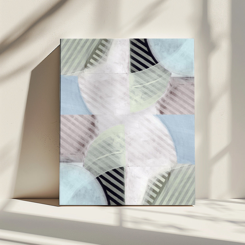 Abstract Misty Stripes 1 | Canvas