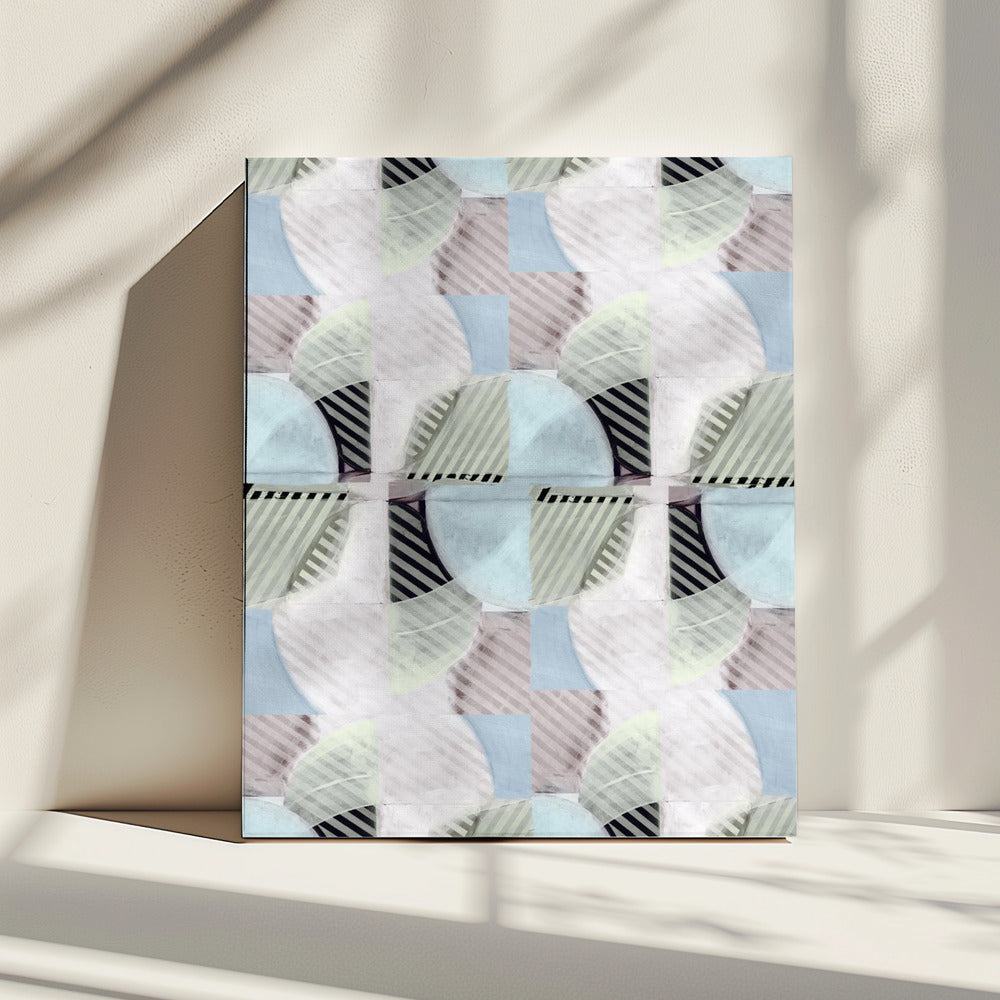 Abstract Misty Stripes 3 | Canvas