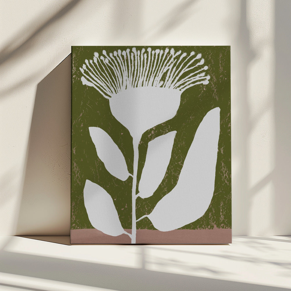 Botanical Design Of A Flower Against | Canvas
