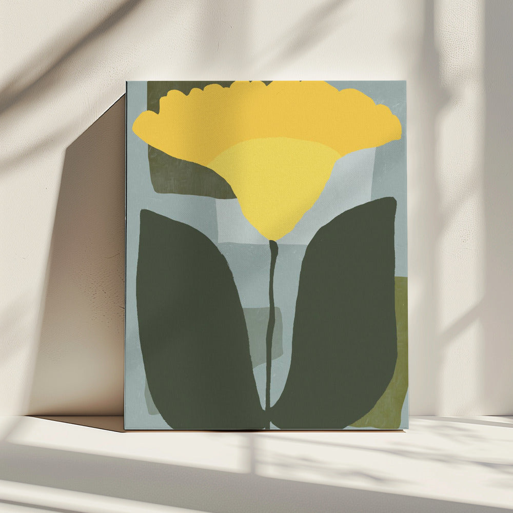 Simplistic Yellow Flower | Canvas