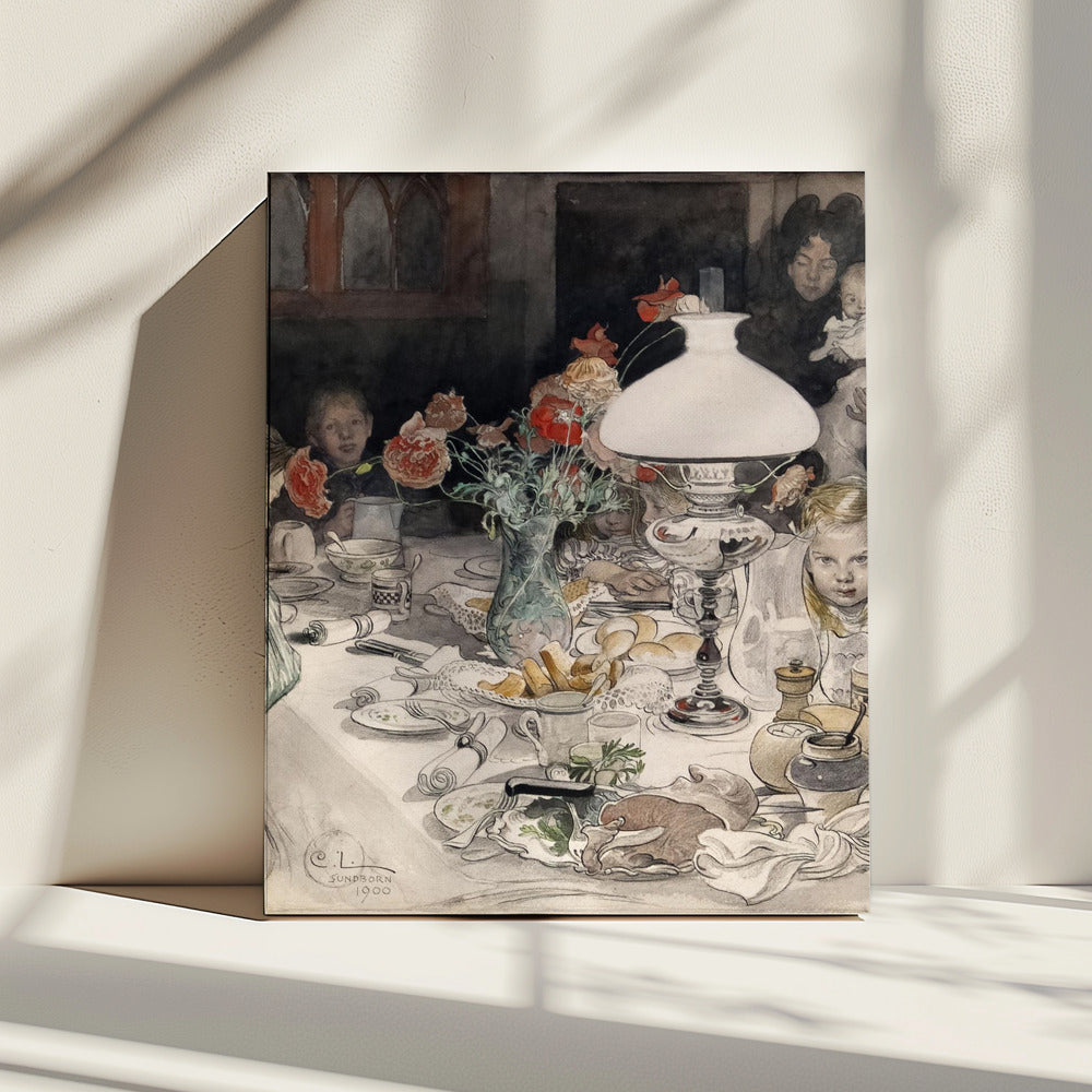 Around the Evening Lamp (1900) | Canvas