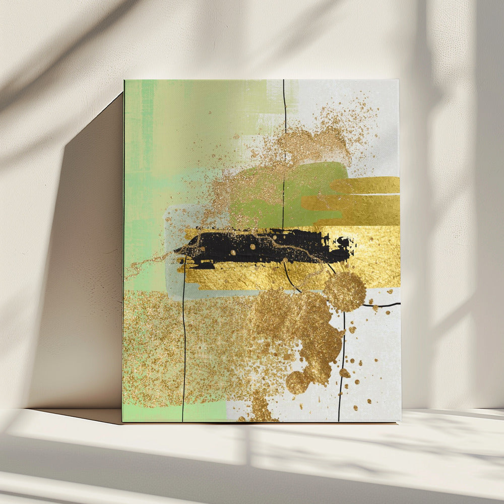 Liquid  Greens 1 | Canvas