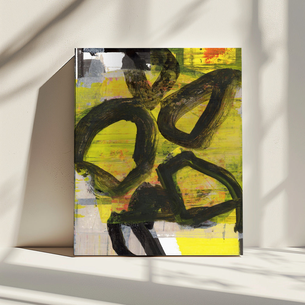 Yellow Abstract No1 | Canvas