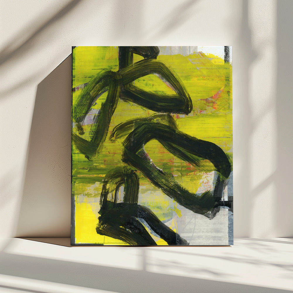 Yellow Abstract No3 | Canvas