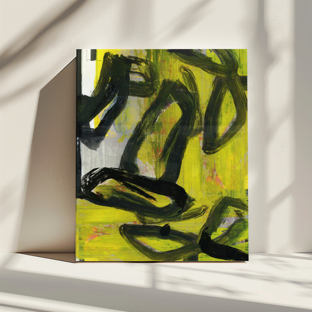 Yellow Abstract No4 | Canvas