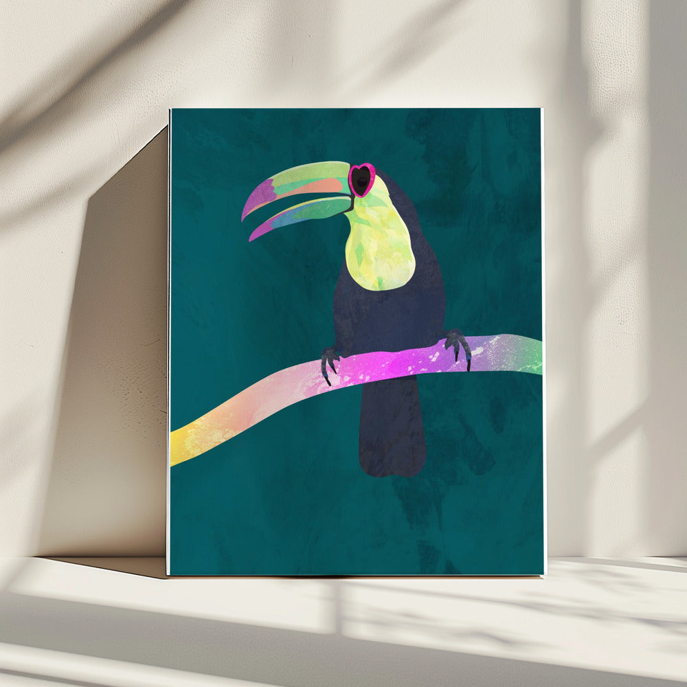 Rainbow toucan | Canvas