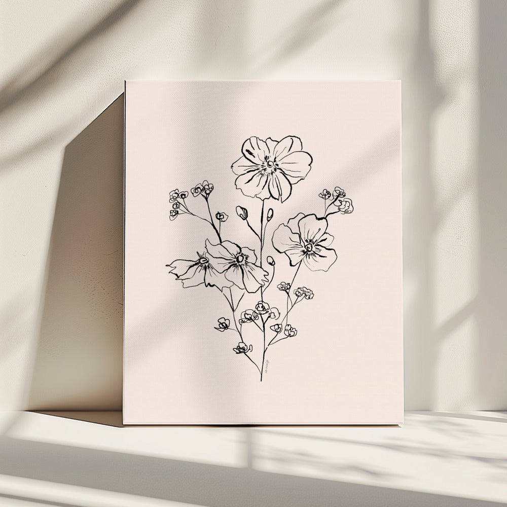 Wild Roses Bouquet | Canvas