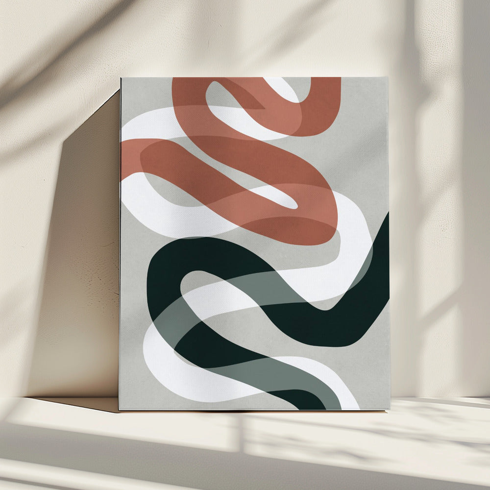 Expressionist curves 1 | Canvas