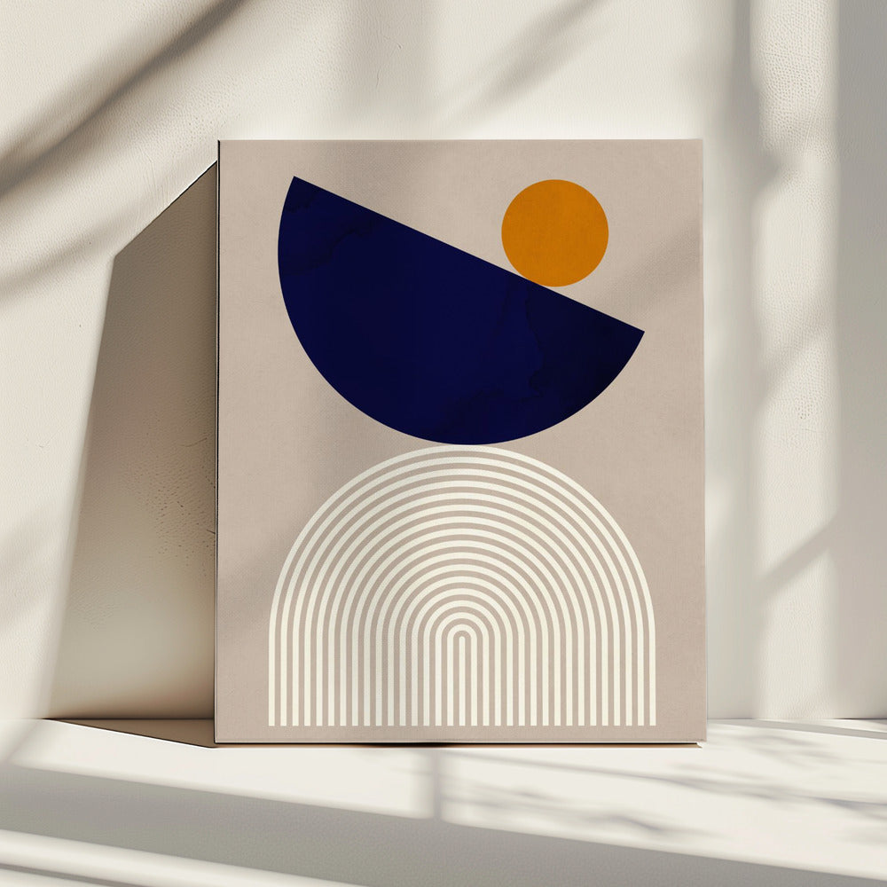 Lines and semicircles 2 | Canvas