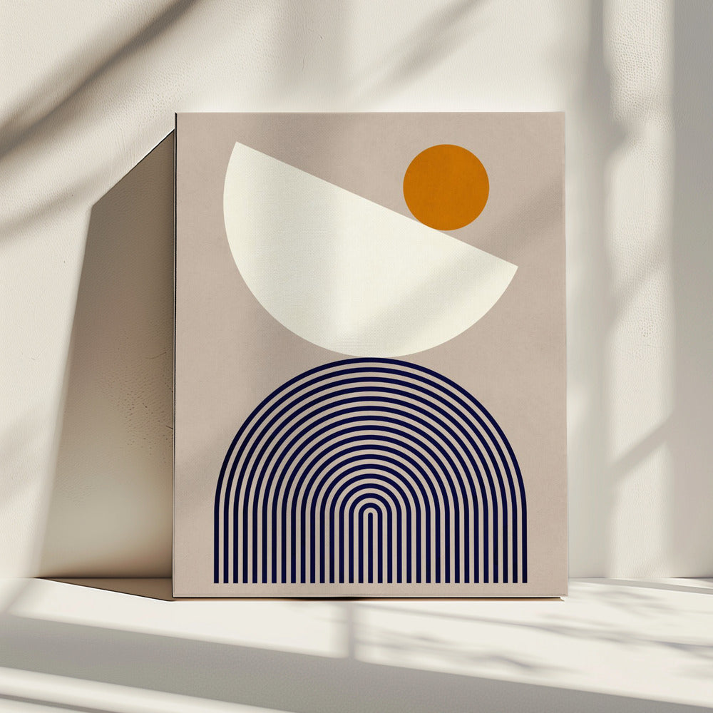 Lines and semicircles 1 | Canvas