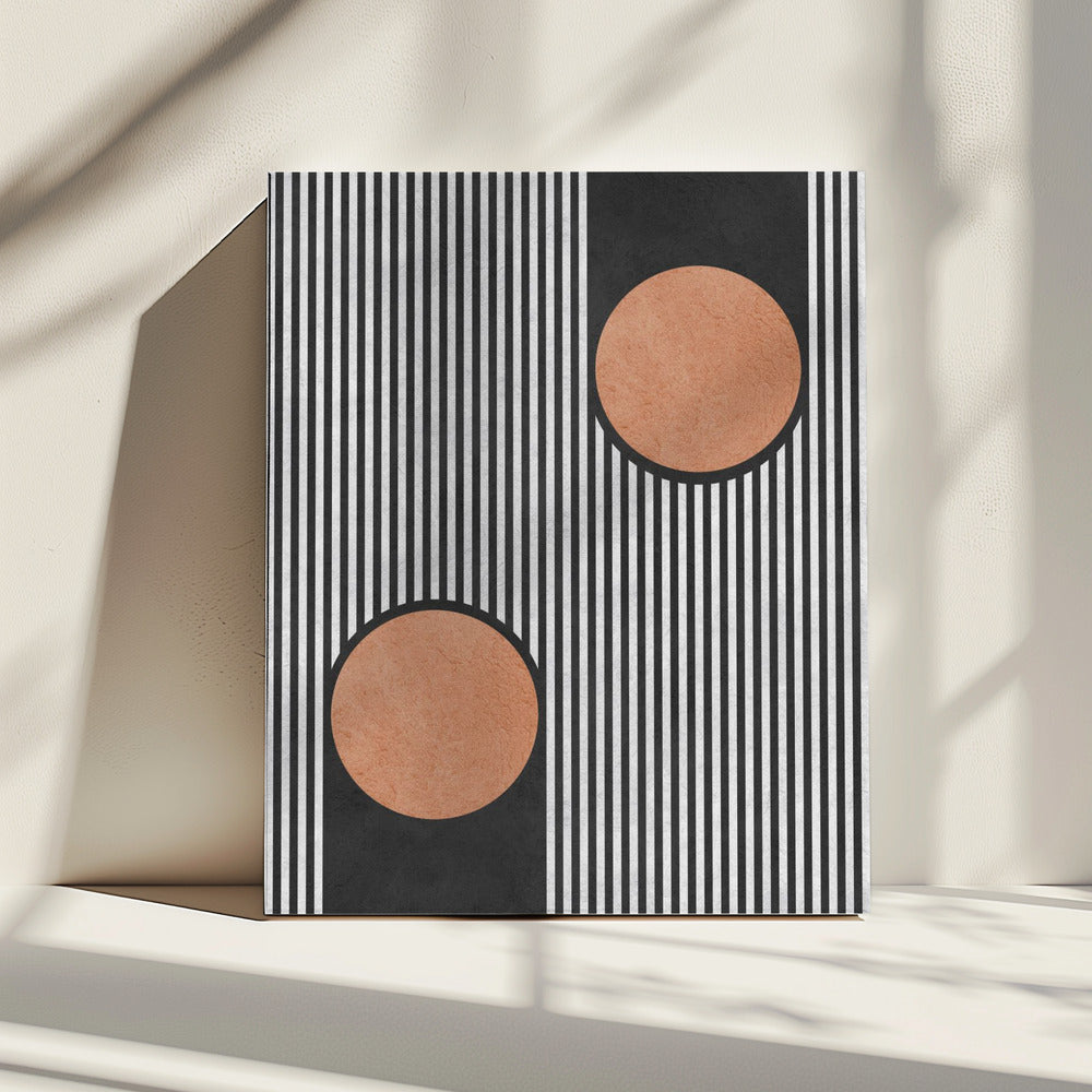 Circles on black background 2 | Canvas