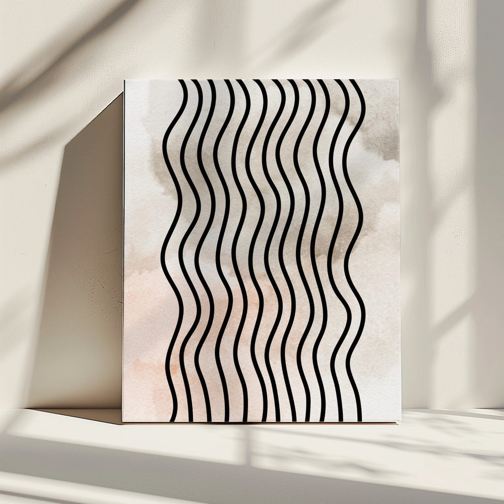 Curved Rhythm Lines | Canvas