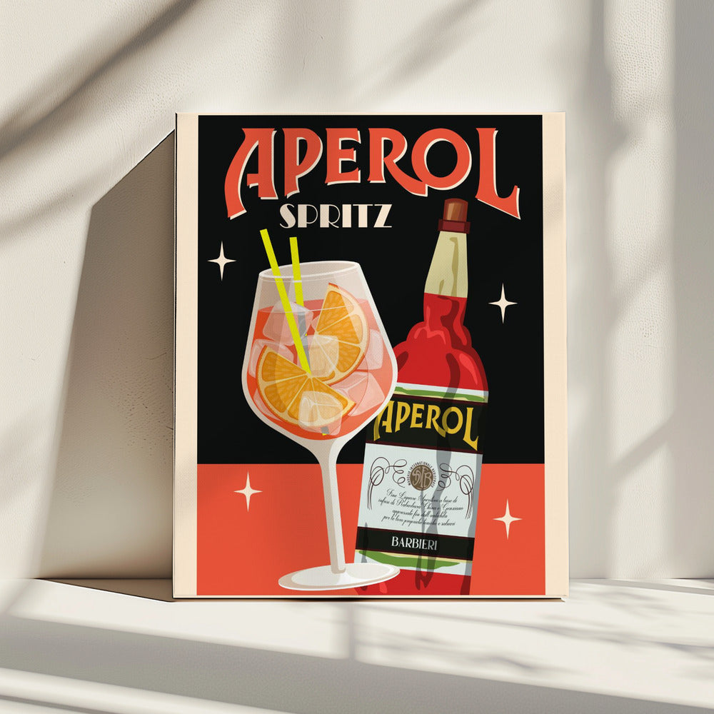 Aperol Spritz_Black | Canvas