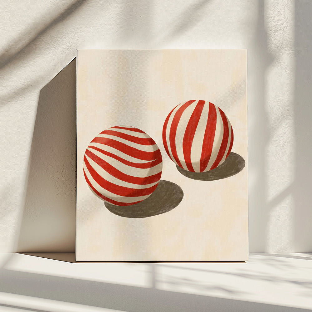 Candy Swirl Spheres | Canvas