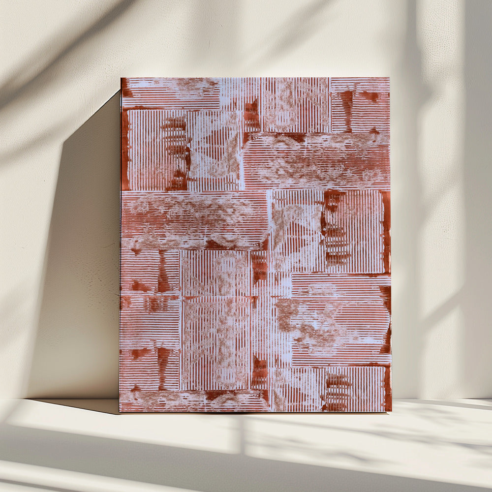 Cinnabar Soft Lines Texture No2 Print | Canvas