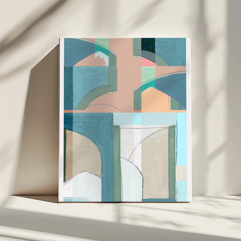 Abstract Arches No1 | Canvas