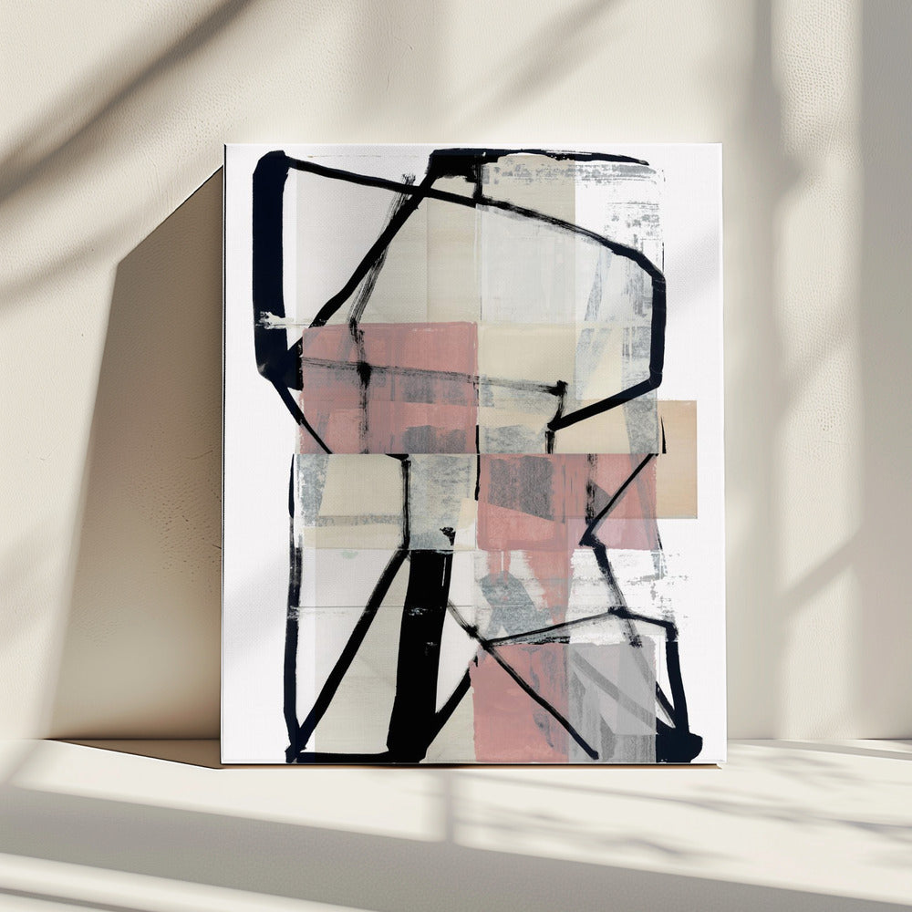Line Art Patchwork Print No2 | Canvas