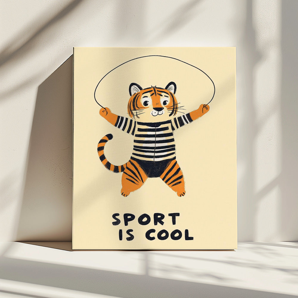 Jumping Tiger Fun | Canvas