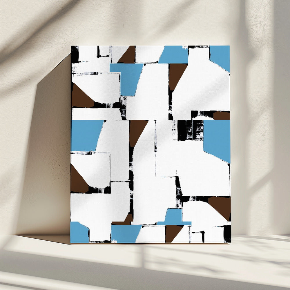 Abstract Neutral Geometry No2 | Canvas