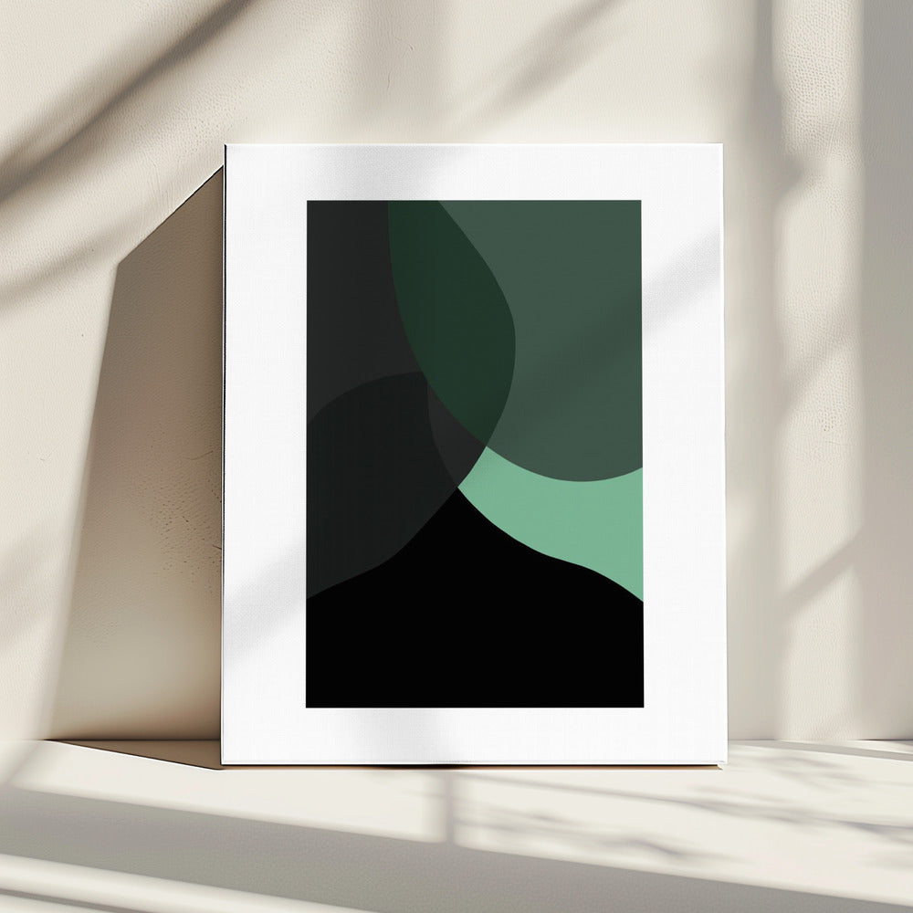 Abstract Black Shapes 3 | Canvas