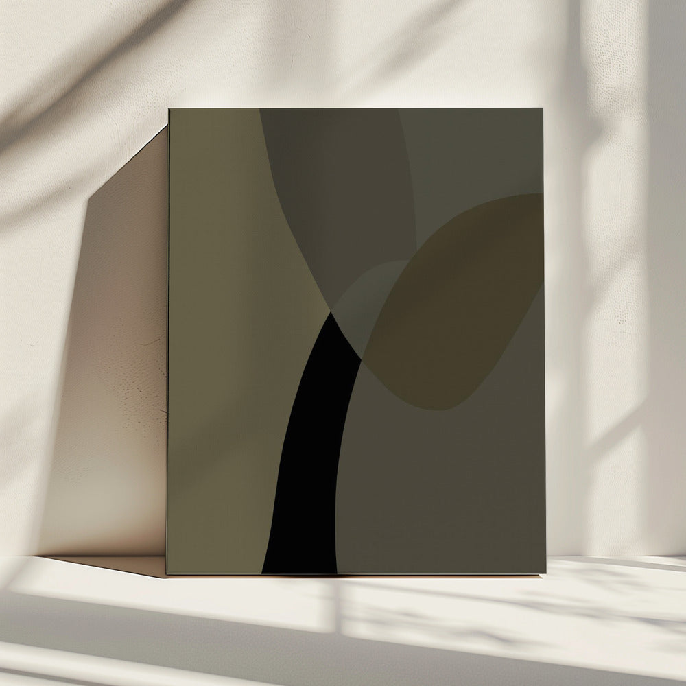 Abstract Neutral Shapes Print 1 | Canvas