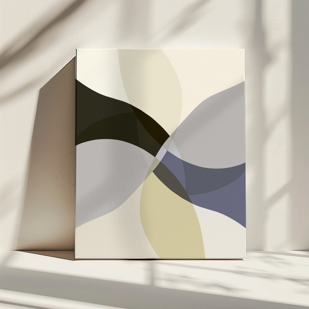 Abstract Neutral Shapes Print 3 | Canvas