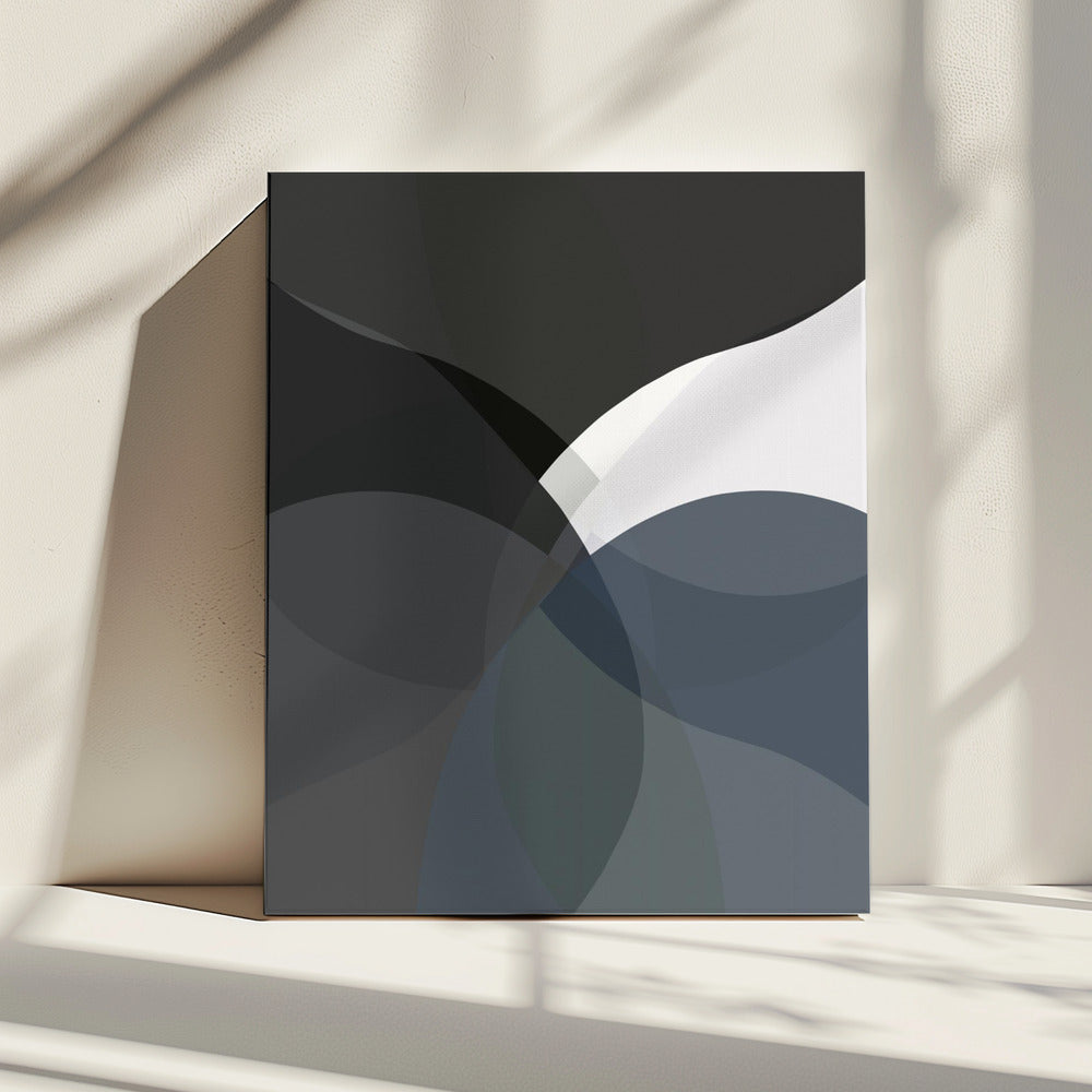Abstract Neutral Shapes Print 4 | Canvas