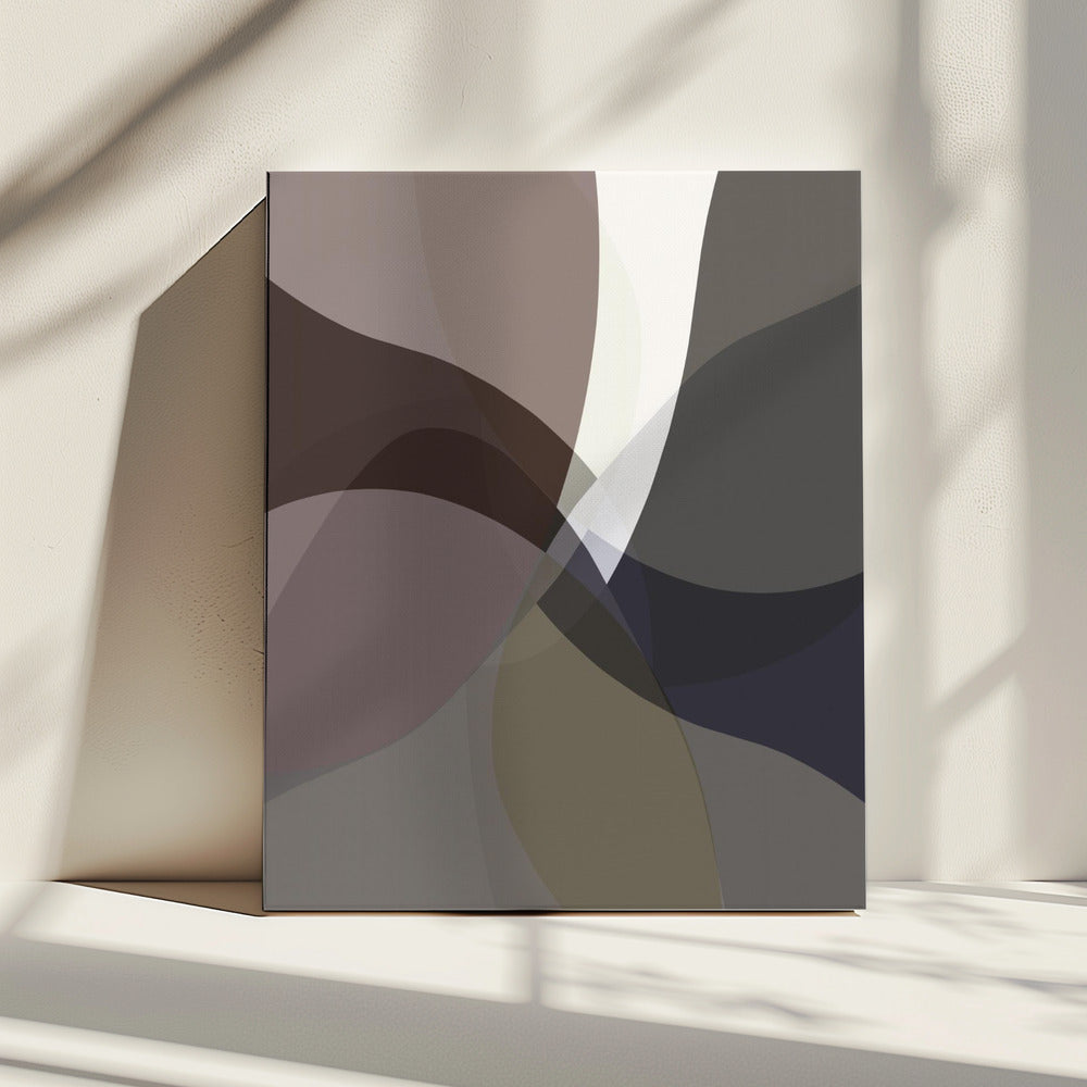 Abstract Neutral Shapes Print 5 | Canvas