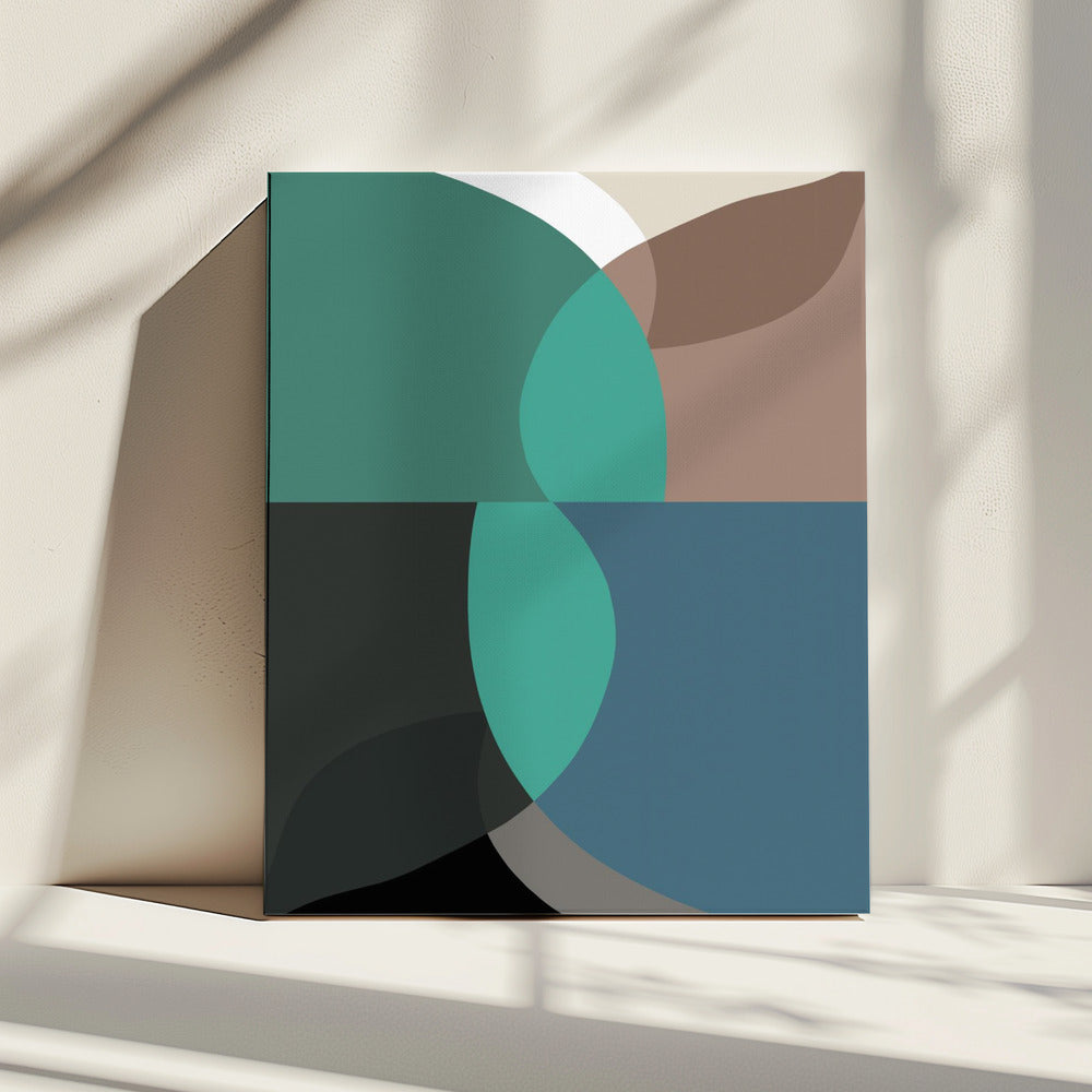Abstract Shapes Art Print No 2 | Canvas