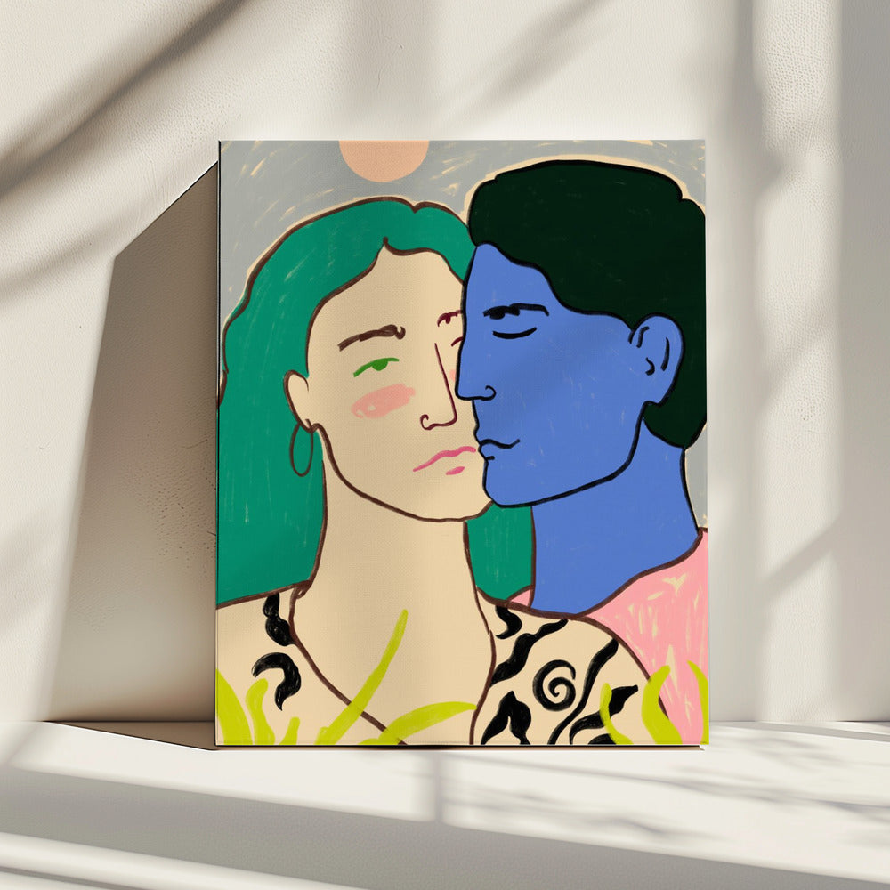 Lovers Under the Moon | Canvas