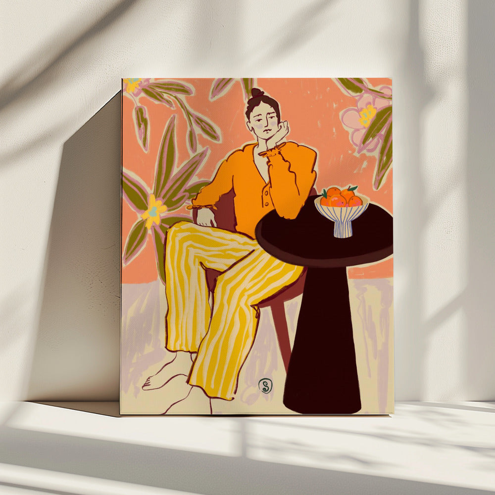 Woman With Oranges | Canvas