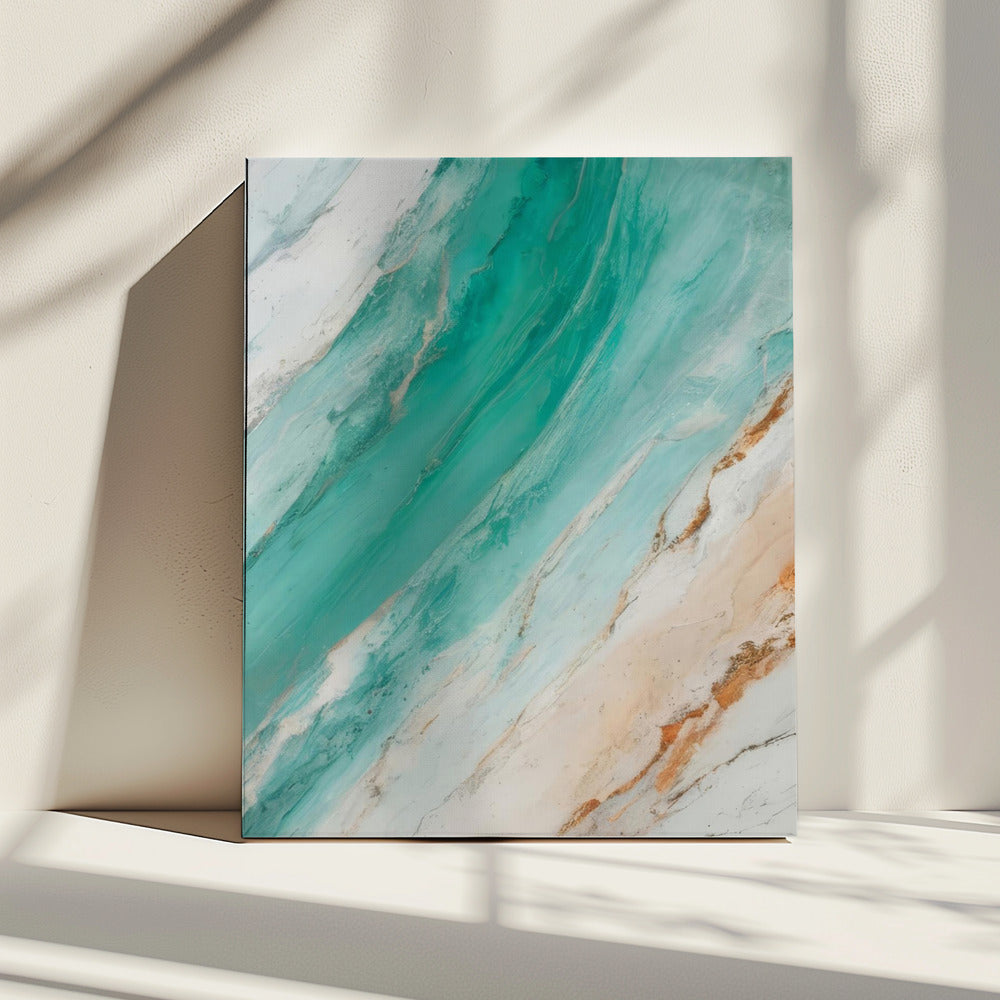 Ocean Waves Or Marble Patterns | Canvas
