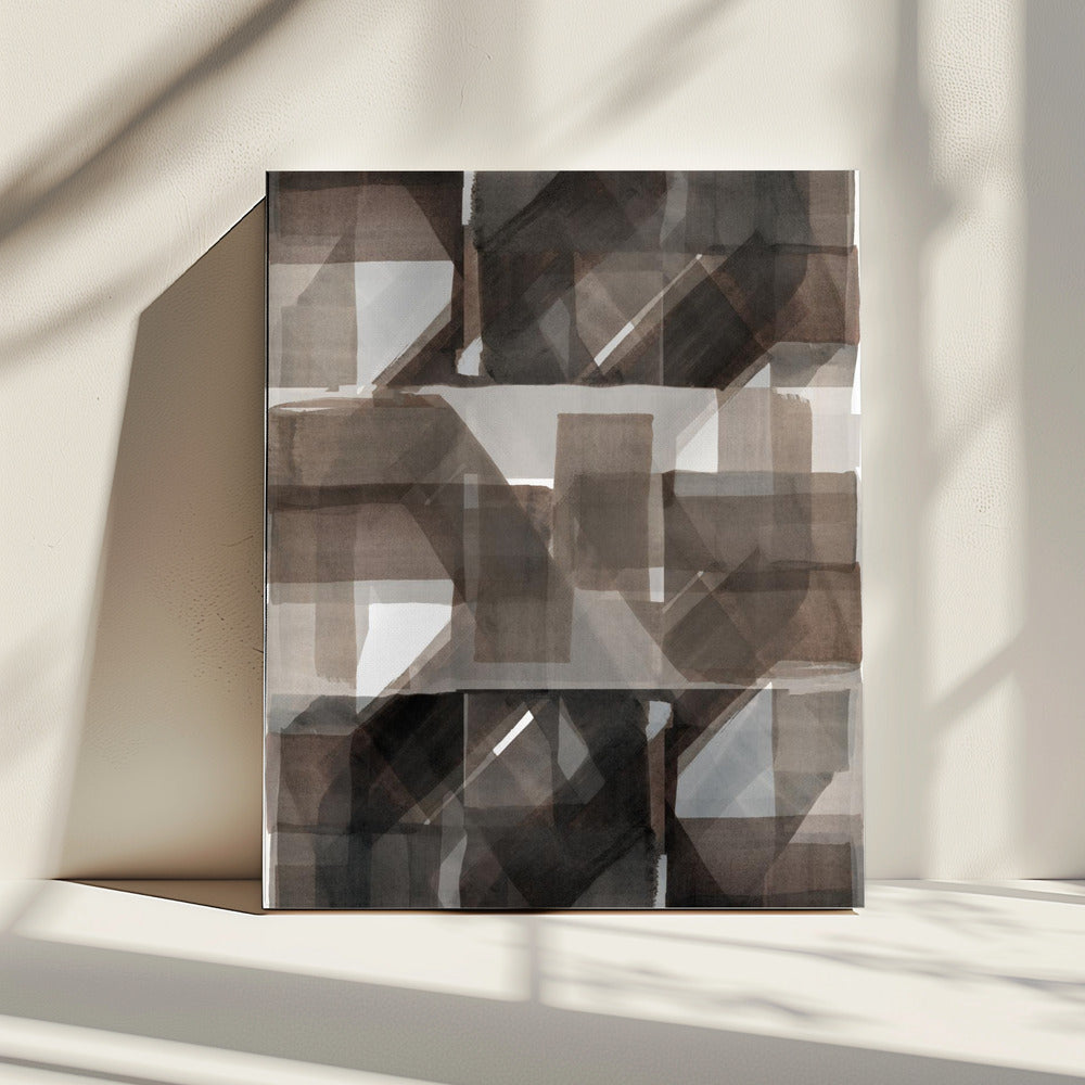 Abstract Dark Hammered 2 | Canvas