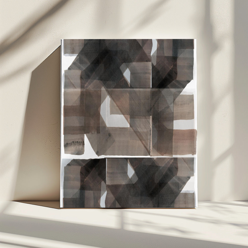 Abstract Dark Hammered 1 | Canvas