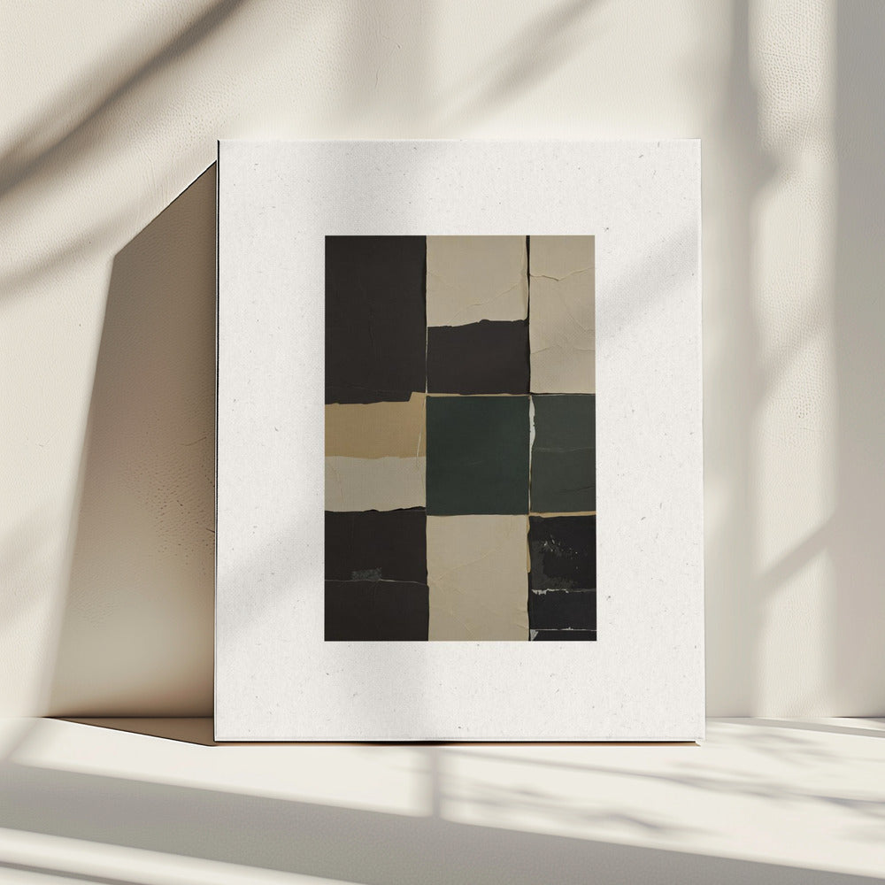 Textured Grid Harmony | Canvas