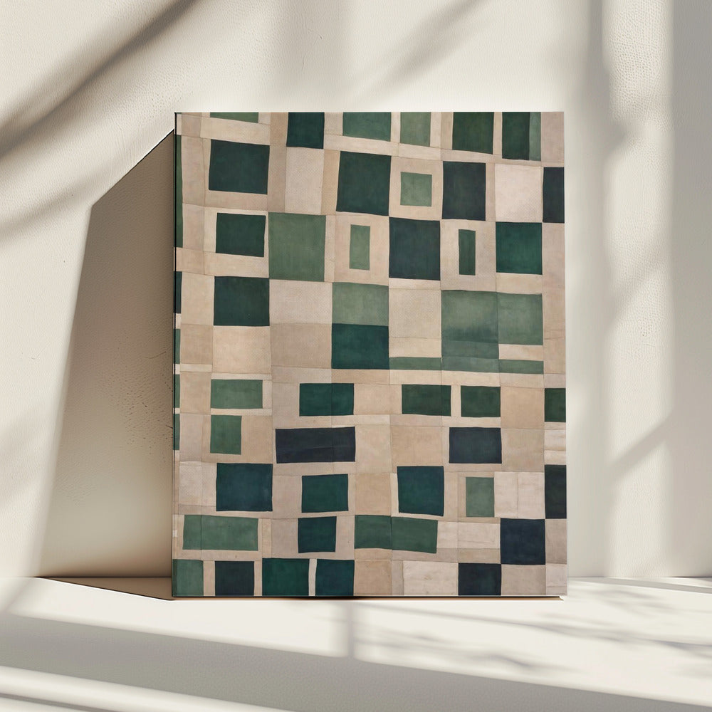 Emerald Mosaic | Canvas