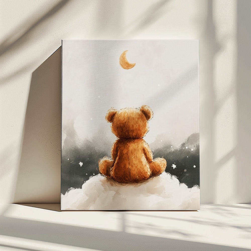 Moonlit Bear Dreams | Canvas