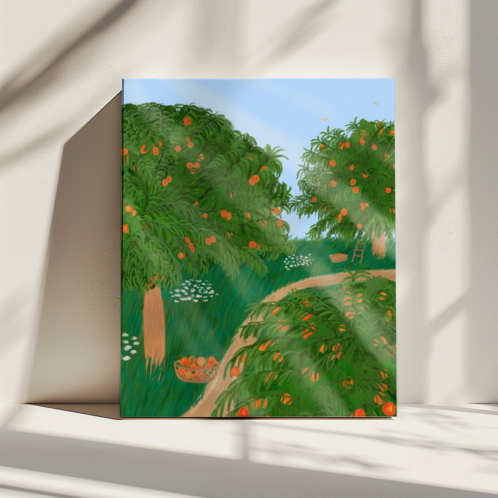 Peach Garden | Canvas